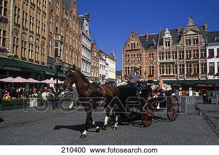 Bruges Belgium Horse Draw Carriage In The Market View Large Photo Image Stock Image - Bruges Belgium Horse Draw Carriage In The Market . Fotosearch