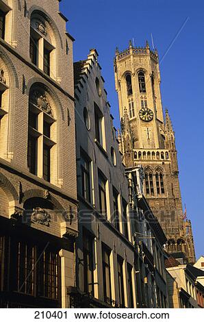 Bruges Belgium The Belfry View Large Photo Image Stock Image - Bruges Belgium The Belfry . Fotosearch