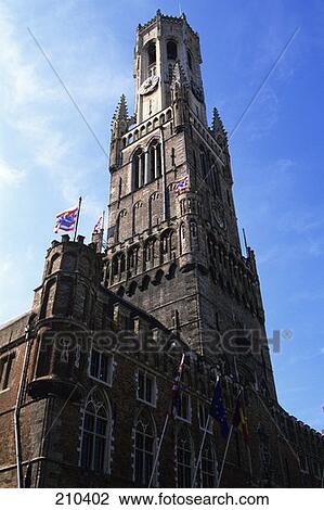 Bruges Belgium The Belfry View Large Photo Image Stock Image - Bruges Belgium The Belfry . Fotosearch