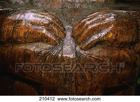 Stock Image - Bruges Belgium Wooden Sculpture The Lace Maker . Fotosearch