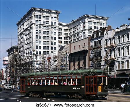 Canal Street New Orleans, La View Large Photo Image Stock Photo - Canal Street New Orleans, La. Fotosearch