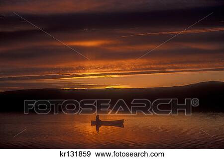 Canoeing Sunrise Upper Klamath Lake Canoe Trail Natioal Wildlife Refuge Volcano Legacy Scenic Byway Oregon View Large Photo Image Stock Photo - Canoeing Sunrise Upper Klamath Lake Canoe Trail Natioal Wildlife Refuge Volcano Legacy Scenic Byway Oregon . Fotosearch