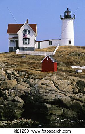 Cape Neddick Me Cape Neddick Light View Large Photo Image Stock Image - Cape Neddick Me Cape Neddick Light . Fotosearch