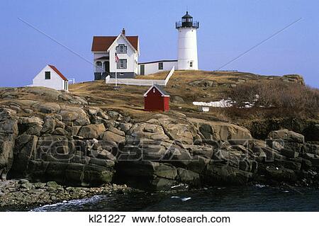 Cape Neddick Me Cape Neddick Light View Large Photo Image Stock Photo - Cape Neddick Me Cape Neddick Light . Fotosearch