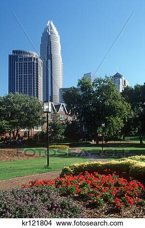Charlotte Nc Downtown Skyline View Large Photo Image Picture - Charlotte Nc Downtown Skyline . Fotosearch