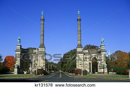 Civil War Memorial Fairmount Park View Large Photo Image Stock Photo - Civil War Memorial Fairmount Park . Fotosearch