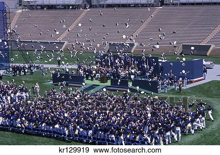 Colorado Springs Co Ceremonial Hat Tossing At Us Air Force Academy Graduation View Large Photo Image Stock Photo - Colorado Springs Co Ceremonial Hat Tossing At Us Air Force Academy Graduation . Fotosearch