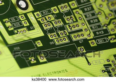 Stock Image - Computer Circuit Board. Fotosearch