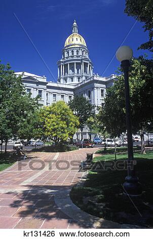 Denver, Colorado State Capitol Building View Large Photo Image Stock Photograph - Denver, Colorado State Capitol Building. Fotosearch