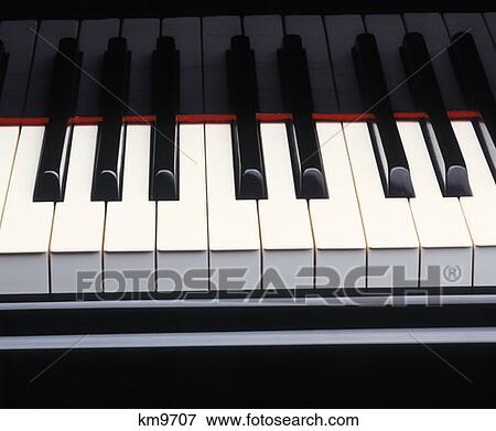 Detail Of Piano Keyboard View Large Photo Image Stock Photo - Detail Of Piano Keyboard. Fotosearch
