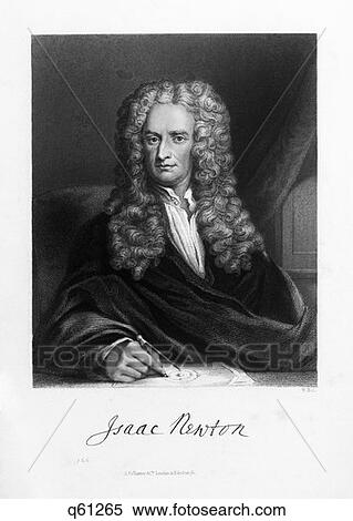 Drawing Portrait Sir Isaac Newton English Mathematician Scientist View Large Photo Image Stock Photography - Drawing Portrait Sir Isaac Newton English Mathematician Scientist. Fotosearch
