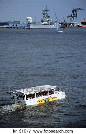 Duck Tourist Behiclr Boat Tour View Large Photo Image Stock Photo - Duck Tourist Behiclr Boat Tour . Fotosearch