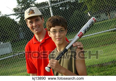 Father And Son With Baseball Bat Pose View Large Photo Image Stock Image - Father And Son With Baseball Bat Pose. Fotosearch