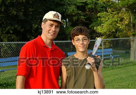 Father And Son With Baseball Bat Pose View Large Photo Image Stock Image - Father And Son With Baseball Bat Pose. Fotosearch