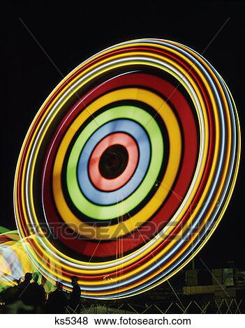 Ferris Wheel Spinning Fast View Large Photo Image Stock Photo - Ferris Wheel Spinning Fast. Fotosearch