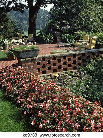 Flower Garden Porch Backyard View Large Photo Image Stock Image - Flower Garden Porch Backyard . Fotosearch