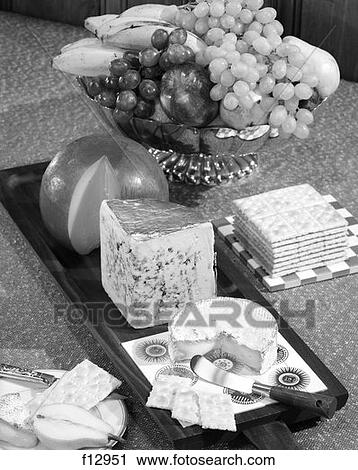 Fruit Cheese Saltines Retro View Large Photo Image Stock Image - Fruit Cheese Saltines Retro. Fotosearch