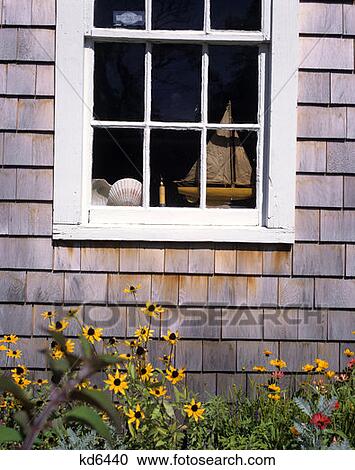 Garden In Front Of Window Brewster Mass Cape Cod View Large Photo Image Stock Image - Garden In Front Of Window Brewster Mass Cape Cod. Fotosearch