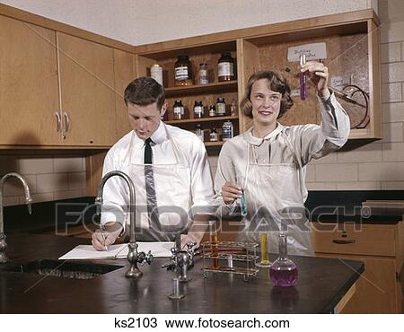 Girl And Boy College Students In Science Lab View Large Photo Image Stock Image - Girl And Boy College Students In Science Lab. Fotosearch