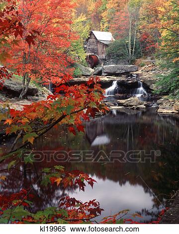 Glade Creek Mill Babcock State Park West Virginia View Large Photo Image Stock Photography - Glade Creek Mill Babcock State Park West Virginia . Fotosearch