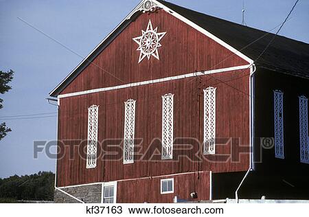 Hex Sign On Side Of Barn View Large Photo Image Stock Image - Hex Sign On Side Of Barn . Fotosearch