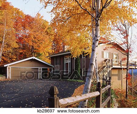 Home In Autumn North Conway View Large Photo Image Stock Photo - Home In Autumn North Conway. Fotosearch