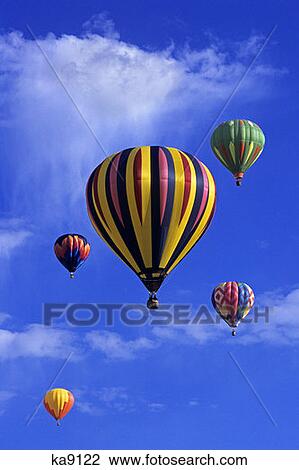 Hot Air Balloon Rainbow Festival Steamboat Springs Colorado View Large Photo Image Stock Image - Hot Air Balloon Rainbow Festival Steamboat Springs Colorado . Fotosearch