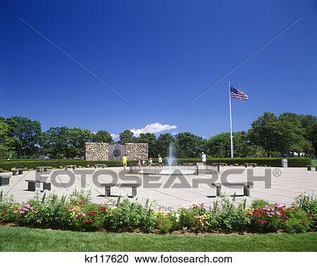 Stock Image - Hyannis Cape Cod Ma John F. Kennedy Memorial . Fotosearch