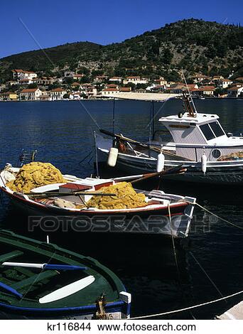 Ithaca Greece Boats In Harbor View Large Photo Image Picture - Ithaca Greece Boats In Harbor . Fotosearch