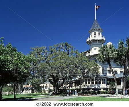 Jekyll Island Club Hotel Jekyll Island Georgia View Large Photo Image Stock Image - Jekyll Island Club Hotel Jekyll Island Georgia . Fotosearch