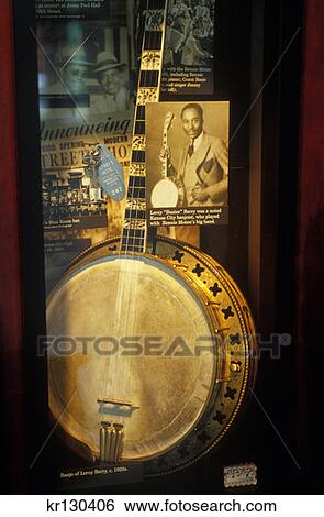 Kansas City Kansas Banjo On Display At American Jazz Museum 18Th And Vine Streets View Large Photo Image Stock Photograph - Kansas City Kansas Banjo On Display At American Jazz Museum 18Th And Vine Streets . Fotosearch