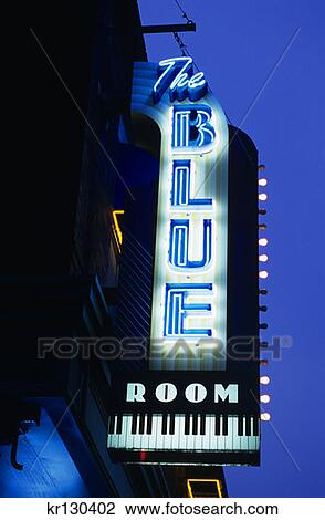 Kansas City Kansas Neon Sign For The Blue Room 18th And Vine
