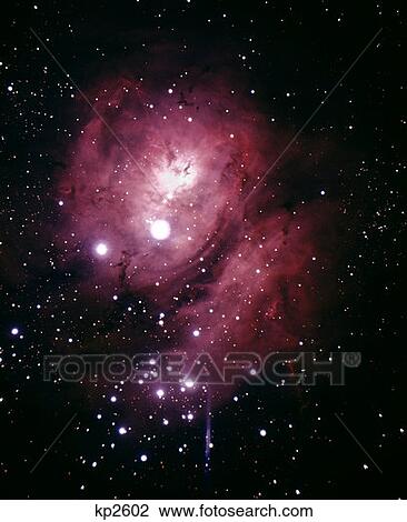Stock Image - Lagoon Nebula In Sagittarius. Fotosearch