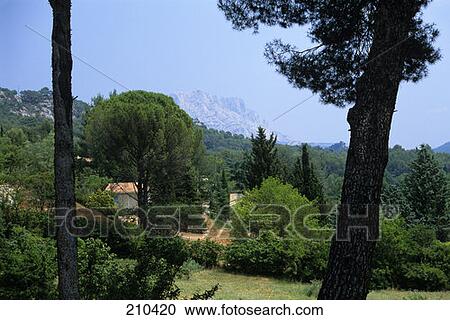 Le Tholonet France View From Cezannes Windmill View Large Photo Image Stock Image - Le Tholonet France View From Cezannes Windmill . Fotosearch