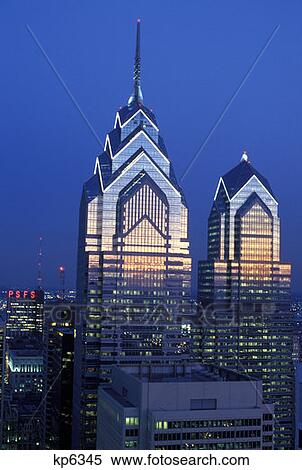 Liberty Place One And Two Philadelphia Pennsylvania View Large Photo Image Stock Photography - Liberty Place One And Two Philadelphia Pennsylvania . Fotosearch