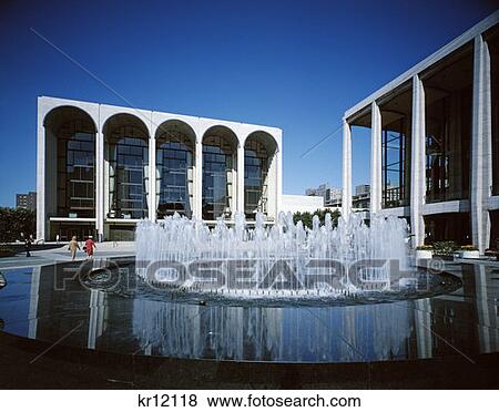 Stock Photo - Lincoln Center New York City Avery Fisher Hall Ny State Theater. Fotosearch
