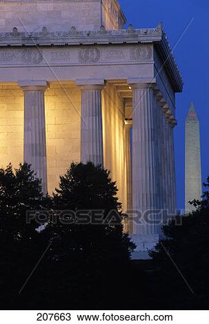 Lincoln Memorial And Washington Monument At Night View Large Photo Image Stock Image - Lincoln Memorial And Washington Monument At Night. Fotosearch