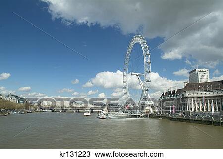 Stock Image - London Eye London, England. Fotosearch