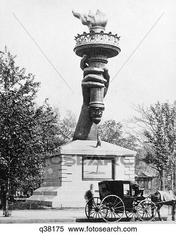 Madison Square Statue Of Liberty Torch Retro View Large Photo Image Stock Photography - Madison Square Statue Of Liberty Torch Retro. Fotosearch
