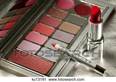 Make Up Kit Lipstick Lip Pencil Eye Shadows View Large Photo Image Stock Image - Make Up Kit Lipstick Lip Pencil Eye Shadows. Fotosearch
