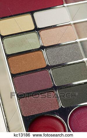 Make Up Kit With Eye Shadows And Blushes View Large Photo Image Stock Photograph - Make Up Kit With Eye Shadows And Blushes. Fotosearch