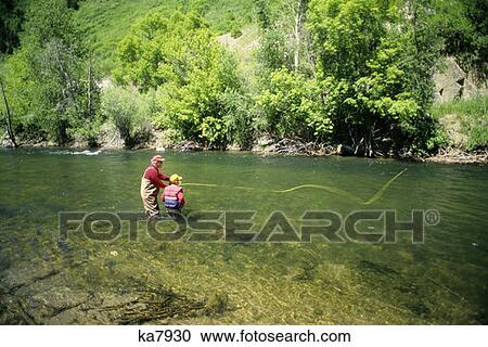Man And Child Fly Fishing Provo River Utah View Large Photo Image Stock Image - Man And Child Fly Fishing Provo River Utah. Fotosearch