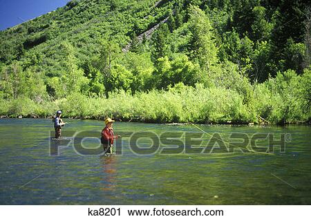 Man And Child Fly Fishing Provo River Utah View Large Photo Image Stock Image - Man And Child Fly Fishing Provo River Utah . Fotosearch