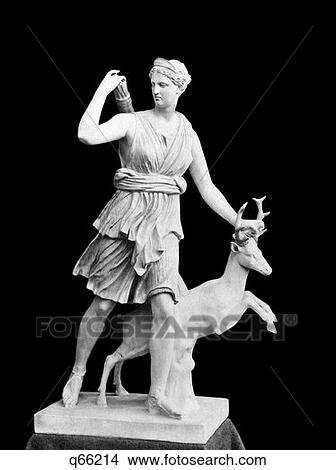 Marble Statue Of Diana Roman Goddess Of Moon Forests Animals Also Known As Greek Goddess Artemis View Large Photo Image Picture - Marble Statue Of Diana Roman Goddess Of Moon Forests Animals Also Known As Greek Goddess Artemis. Fotosearch