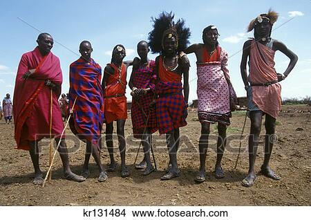 Masai Mara, Kenya Masai Warriors View Large Photo Image Picture - Masai Mara, Kenya Masai Warriors. Fotosearch