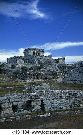 Maya Ruins Tulum, Mexico Yucatan View Large Photo Image Picture - Maya Ruins Tulum, Mexico Yucatan. Fotosearch