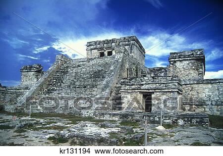 Maya Ruins Tulum, Mexico Yucatan View Large Photo Image Picture - Maya Ruins Tulum, Mexico Yucatan. Fotosearch