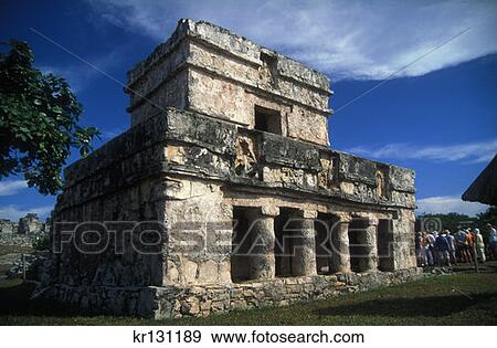 Stock Photo - Maya Ruins Tulum, Mexico Yucatan. Fotosearch
