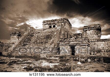 Maya Ruins Tulum, Mexico Yucatan View Large Photo Image Stock Photography - Maya Ruins Tulum, Mexico Yucatan. Fotosearch