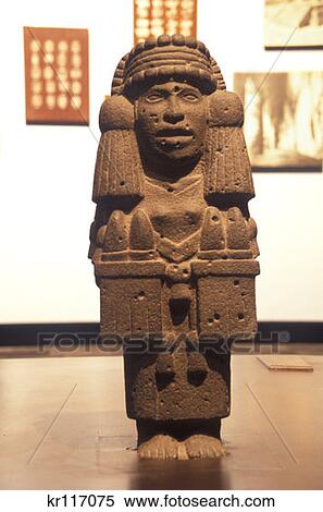 Mexico City Mexico Museum Of Anthropology Chicomecoatl Aztec Goddess Of Food And Vegetation View Large Photo Image Stock Photography - Mexico City Mexico Museum Of Anthropology Chicomecoatl Aztec Goddess Of Food And Vegetation . Fotosearch